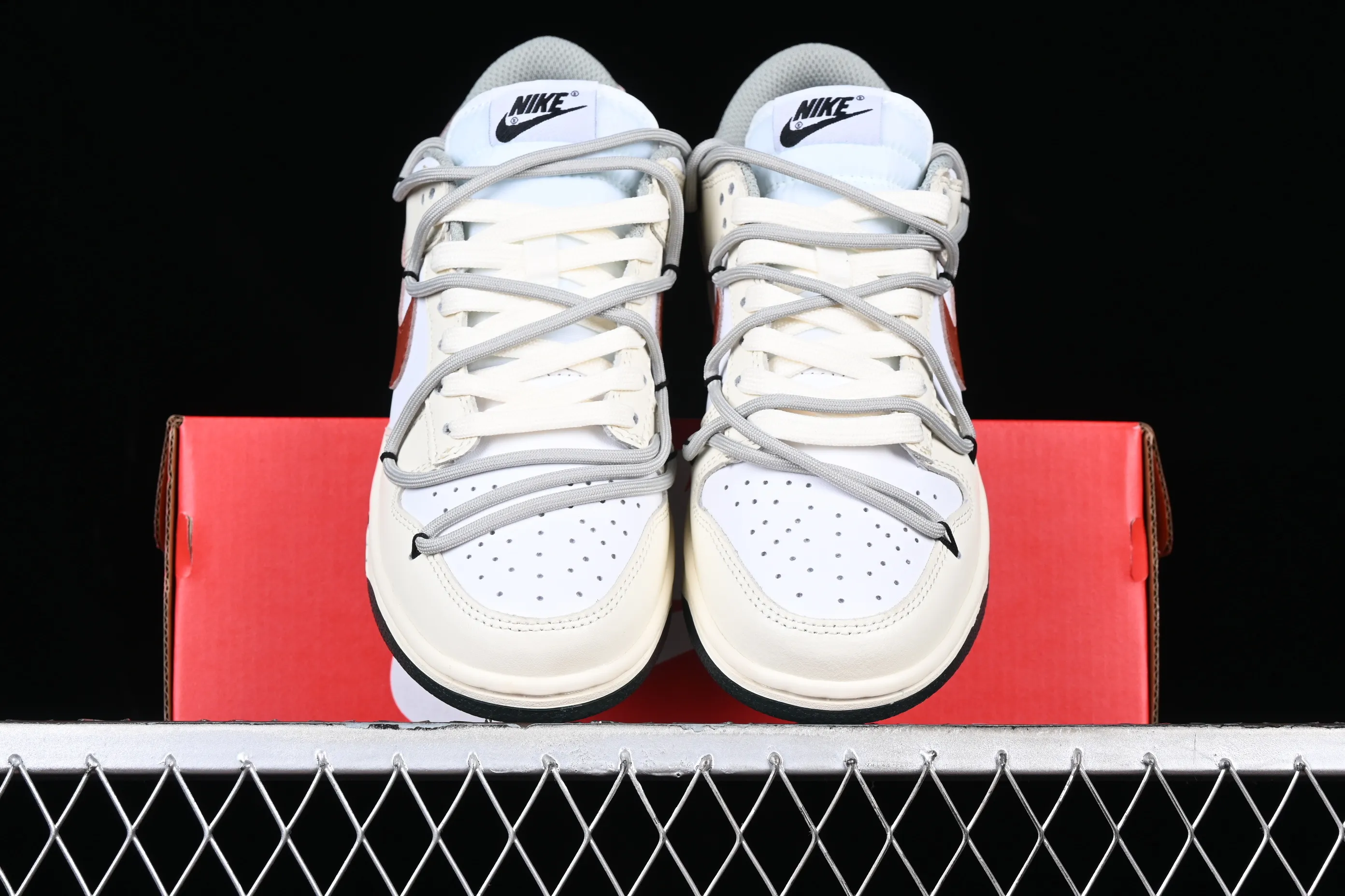 All categories Nk SB Dunk series Nk SB Dunk Low low-top sneakers Nk Dunk Low Retro customized version of deconstructed strappy low-top casual sneakers DD1503-117